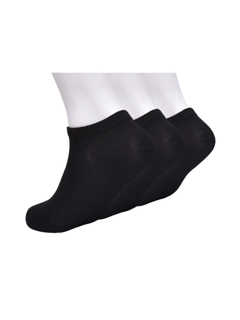 Wonder Nation BOYS 3-Pair Pack Black No-Show Socks Size Medium 9-2.5 BNWT